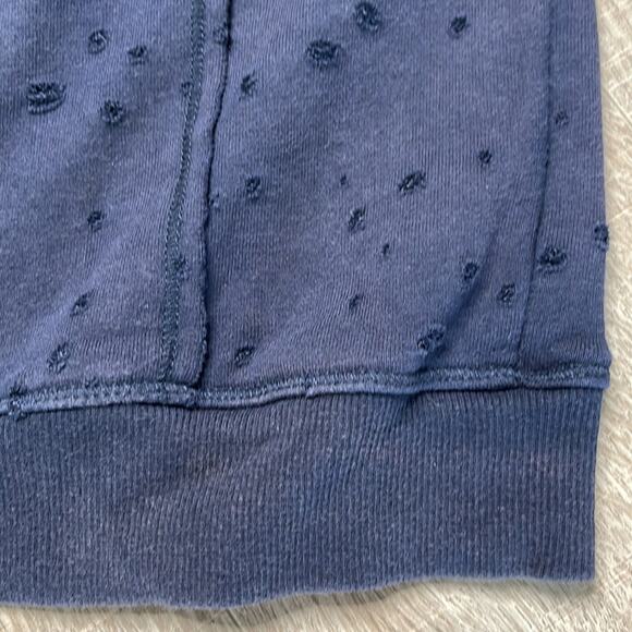 HUDSON KIDS Black Grey Sheldon Cold Shoulder Distressed Sweatshirt Girls Size XL - Picture 8 of 8